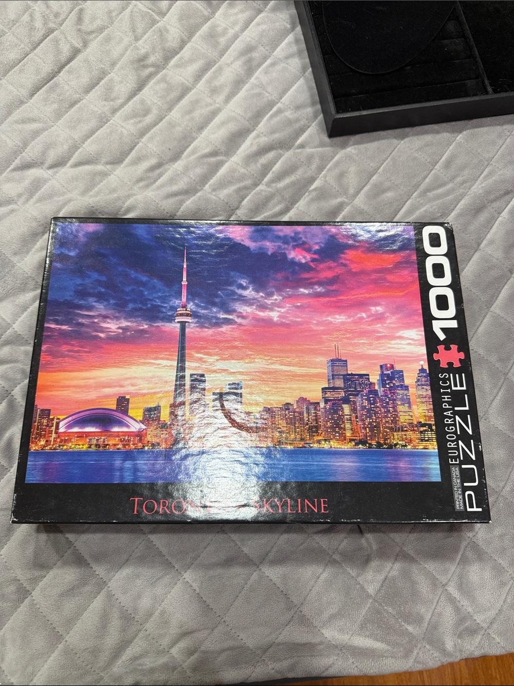 EuroGraphics Toronto Skyline 1000-Piece Puzzle β Vibrant Pink & Purple Sunset